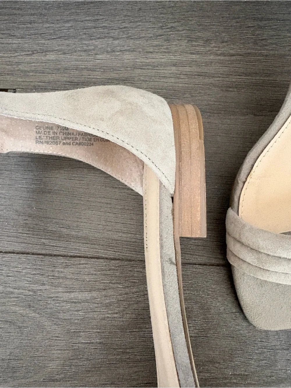 Women’s Saks Fifth Avenue Tan Suede Ankle-Strap Sandals - SIZE 7.5